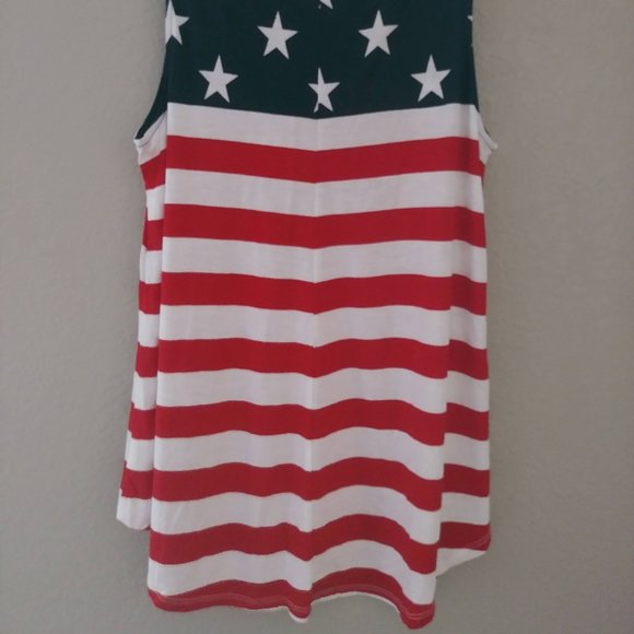 NWT Old Navy Luxe Americana Tank Top American Flag July 4th Freedom Small - Picture 13 of 14